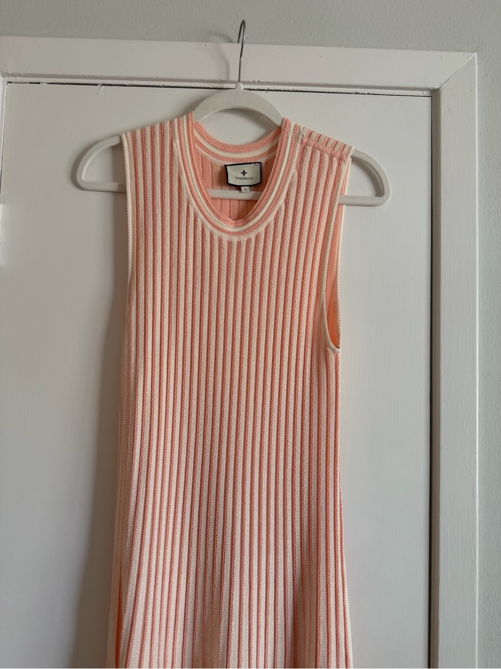 Tuckernuck Pink Ribbed Sleeveless Maxi Dress - Picture 4 of 5